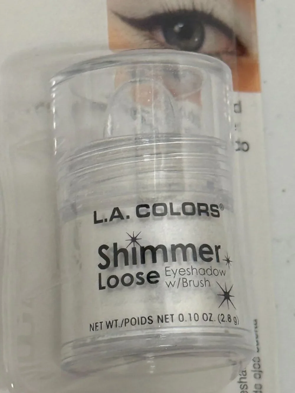 LA Colors Shimmer Loose Eyeshadow Snow White C62196 New